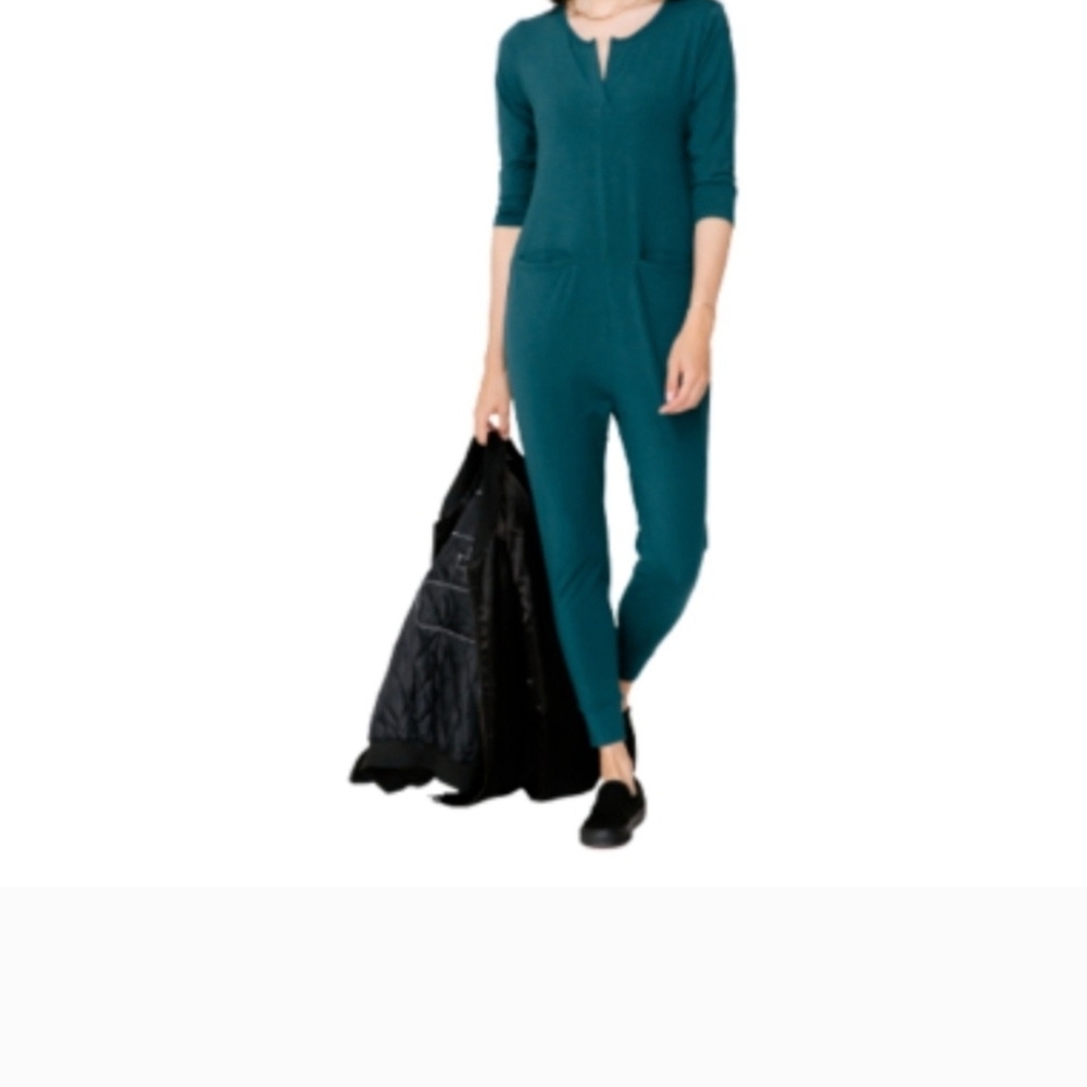 Smash + Tess Deep Teal Jumpsuit